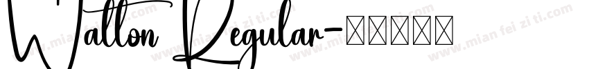 Walton Regular字体转换